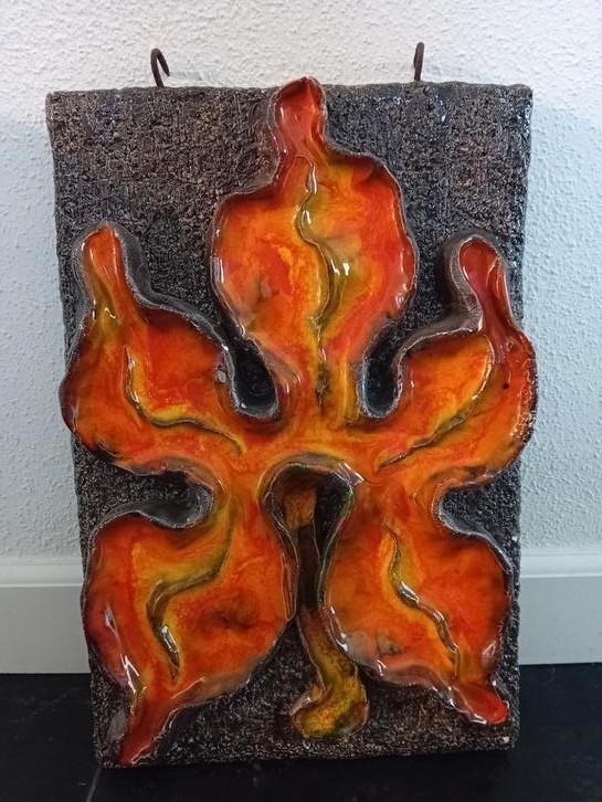 Vintage fat lava wandtegel, Antiek en Kunst, Kunst | Overige Kunst, Ophalen
