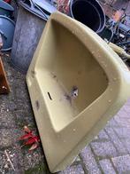 Vintage: 1 grote wastafel en 1 toilet wastafeltje groen, Ophalen, Gebruikt, Wastafel