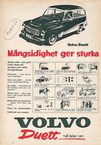 Volvo PV445 Duett / Opel Record 1959 advertentie, Gelezen, Ophalen of Verzenden, Volvo