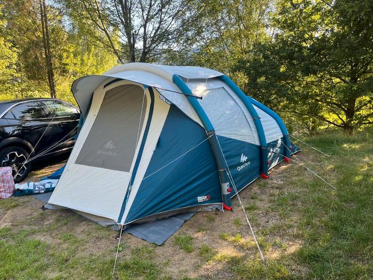 Quechua Air Seconds 4.1 Opblaasbare Tent, Caravans en Kamperen, Tenten, tot en met 4, Gebruikt, Ophalen of Verzenden