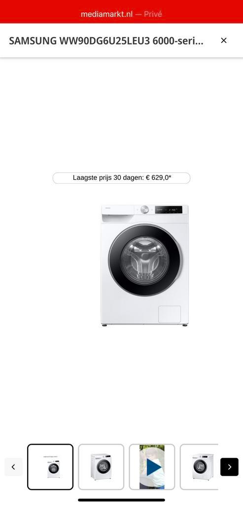 Samsung wasmachine, Witgoed en Apparatuur, Wasmachines, Zo goed als nieuw, 6 tot 8 kg, 85 tot 90 cm, 1200 tot 1600 toeren, Ophalen of Verzenden
