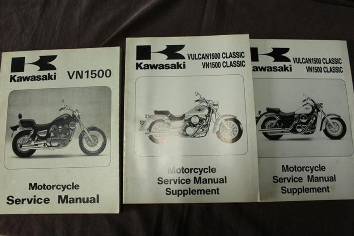 Kawasaki VN1500 1987 -1997 service manual Classic 1996 1998, Motoren, Handleidingen en Instructieboekjes, Kawasaki, Ophalen of Verzenden