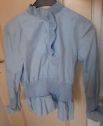 Licht blauwe blouse H&M, Maat 38/40 (M), H&M, Blauw, Ophalen of Verzenden