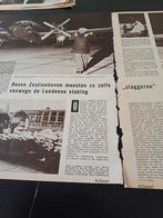 Artikel  vliegveld Zestienhoven staggeren 1958, Verzamelen, Ophalen of Verzenden, Zo goed als nieuw, Kaart, Foto of Prent