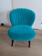Leen Bakker Ventura Fauteuil - Turquoise, Huis en Inrichting, Fauteuils, Ophalen, Minder dan 75 cm, Zo goed als nieuw, Stof
