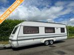 LMC 650 LORD 2004 RONDZIT FRANS BED VOORTENT 10950,, Caravans en Kamperen, Vast bed, Rondzit, Schokbreker, Bedrijf