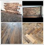 SLOOPHOUTEN WANDDELEN VLOERDELEN VUREN HOUT HERGEBRUIKT HOUT, Huis en Inrichting, Woonaccessoires | Wanddecoraties, Ophalen of Verzenden