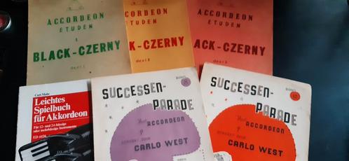 Maar liefst 6 Speelboeken voor Accordeon o.a. Carlo West,, Muziek en Instrumenten, Bladmuziek, Gebruikt, Les of Cursus, Accordeon