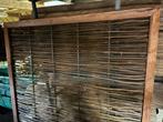 Schutting hout riet bamboe kastanje palen wilgenmat/tenen, Tuin en Terras, Schuttingen, Gerard Krale, Nieuw, Ophalen of Verzenden
