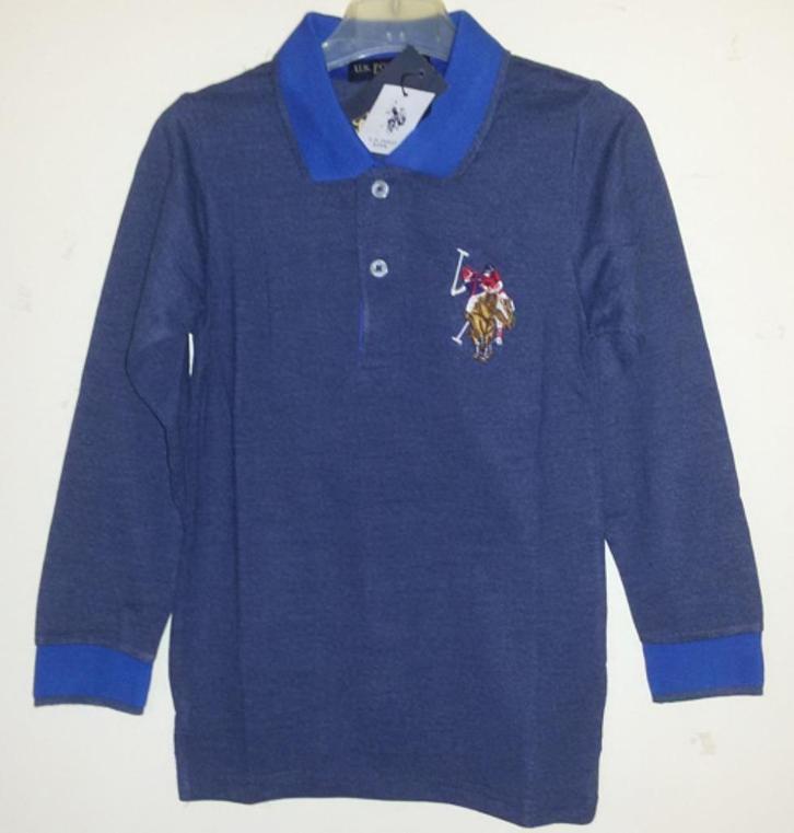 Maat 98/104 * Blauwe US Polo Assn polo *NIEUW*, Kinderen en Baby's, Kinderkleding | Maat 98, Nieuw, Jongen, Shirt of Longsleeve