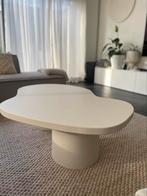 Organische salontafel wit beige of zwart met twee poten, Ophalen, Japandi, Overige materialen, 100 tot 150 cm