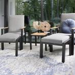 Duo Loungeset Coda | Charcoal | Aluminium | Scherp Geprijsd!, Tuin en Terras, Tuinsets en Loungesets, 2 zitplaatsen, Verzenden