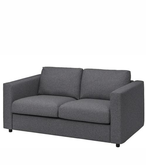 Als nieuw Ikea Vimle donkergrijze 2 zitsbank, Huis en Inrichting, Banken | Bankstellen, Zo goed als nieuw, Rechte bank, Tweepersoons