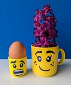 Legohoofdjes/Eierdopje & Mok voor plantje bloem potloden, Ophalen of Verzenden