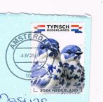 Delfts blauwe vogels 2024 Typisch Nederlands, Ophalen of Verzenden, Na 1940, Gestempeld