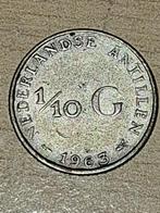 1/10 gulden (dubbeltje of 10 cent) Juliana Ned. Antillen '63, 10 cent, Ophalen of Verzenden, Koningin Juliana, Losse munt