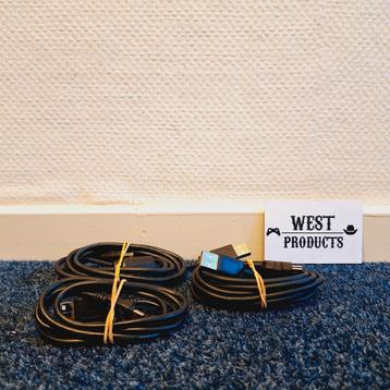3x USB naar Mini-USB Kabel (Zwart) beschikbaar voor biedingen