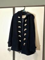 Navy Blue Duffle Coat – Classic Toggle Winter Coat, Blauw, Ophalen of Verzenden, Onbekend, Maat 36 (S)
