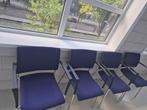 Complete set van 4 stuks vergaderstoelen Casala Feniks, Ophalen, Gebruikt, Blauw, Bureaustoel