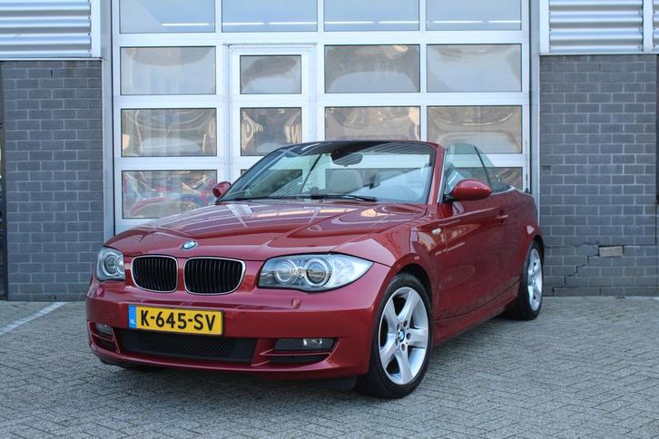 BMW 1 Serie Cabrio 120i / Leer / Stoelverwarming / Automaat, Auto's, BMW, Bedrijf, Te koop, 1-Serie, ABS, Airbags, Airconditioning