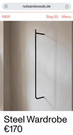 Black Steel Coat Rack, Huis en Inrichting, Wandkapstok, 100 tot 150 cm, Nieuw, Ophalen of Verzenden