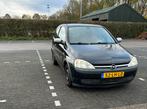 Opel Corsa 1.2 16V 3D 2003 Zwart, Auto's, Voorwielaandrijving, 450 kg, 74 pk, Zwart