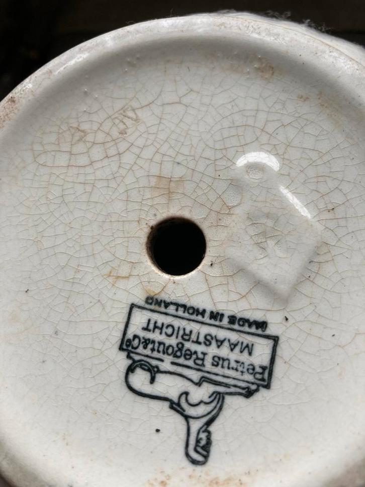 Antieke Petrus Regout bloempot Maastricht, Antiek en Kunst, Antiek | Porselein, Ophalen of Verzenden