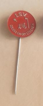 Speldje Sport - Korfbal I.S.V. Gouda en Omstreken, Verzamelen, Speldjes, Pins en Buttons, Ophalen of Verzenden, Gebruikt, Sport