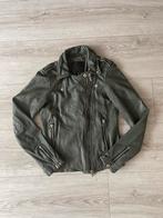 Goosecraft Leren Bikerjack XS, Ophalen of Verzenden, Zo goed als nieuw, Maat 34 (XS) of kleiner, Groen