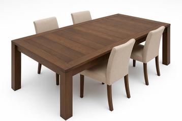 Robuuste eettafel hout 220 cm beschikbaar voor biedingen