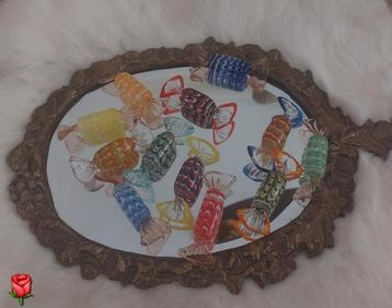 Nog 10 Murano glas snoepjes/candies Italy 6 cm lang beschikbaar voor biedingen
