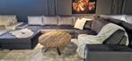 Voorraad ACTIE | Velvet Antraciet U bank |Showroom Utrecht, Modern, eric kuster style, retro, Hoekbank, 150 cm of meer, Vierpersoons of meer