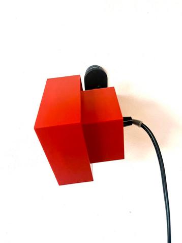 Retro vintage lamp lampje wandlamp vierkant philips cube beschikbaar voor biedingen
