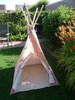 Lieve roze Tipi Speeltent met witte sterren en bodem– Nieuw, Ophalen of Verzenden, Nieuw