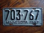 Kentekenplaat Licenseplate nummerplaat nummerbord Minnesota, Ophalen of Verzenden, Gebruikt, Auto's