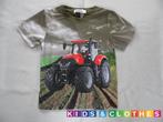 T Shirt met Tractor Print Rode Case 134/140