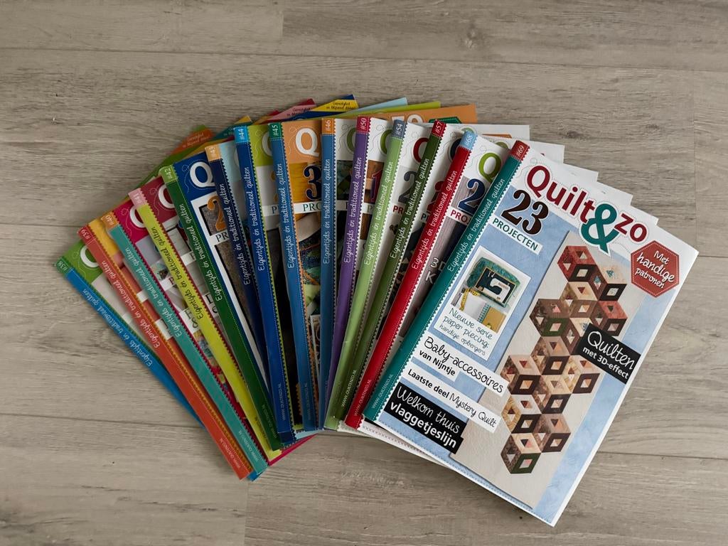 Quilt & Zo Tijdschriften - 14 Nummers, Ophalen, Zo goed als nieuw