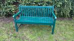 Houten tuinbank groen 1.36 meter breed, Tuin en Terras, Ophalen, Gebruikt, Nvy, Nvt