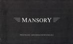 Persfolder Mansory tuning (Geneva Motor Show - 2012), Verzenden, Gelezen, Overige merken