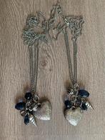 2 Vriendschapsketting vrienden kettingen Hart Charme hangers, Overige materialen, Verstelbaar, Nieuw, Ophalen of Verzenden