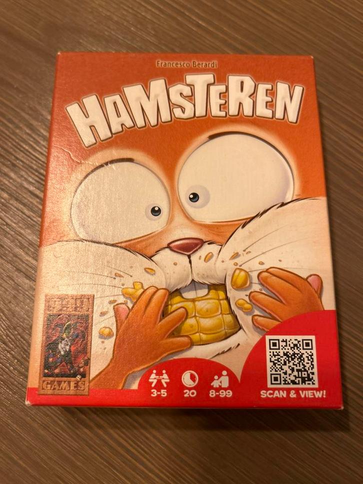 Hamsteren (Zo goed als nieuw), Hobby en Vrije tijd, Gezelschapsspellen | Bordspellen, Zo goed als nieuw, Drie of vier spelers