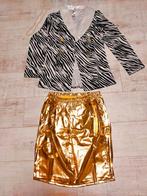 Halloween Cruella or diva carnival costume with pearls, Maat 38/40 (M), Morphsuits, Nieuw, Ophalen of Verzenden