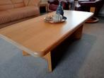 massief blank eikenhouten salontafel 70x134 cm, Huis en Inrichting, Ophalen, 100 tot 150 cm, Eikenhout, 50 tot 100 cm