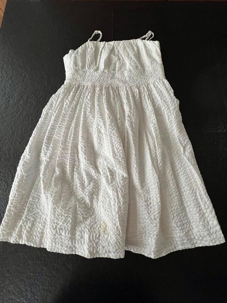 Polo Ralph Lauren Wit Jurkje Maat 14, Kinderen en Baby's, Kinderkleding | Maat 164, Zo goed als nieuw, Meisje, Jurk of Rok, Ophalen of Verzenden