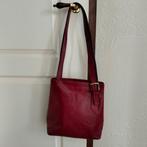 Echt leren dames schouder tas Italy rood, Ophalen of Verzenden, Zo goed als nieuw, Rood, Handtas