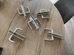 Handgrepen deuren 5 stuks, Doe-het-zelf en Verbouw, Hang- en Sluitwerk, Ophalen of Verzenden, Gebruikt, Overige materialen, Klink of Kruk
