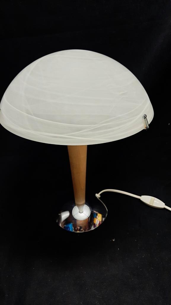 Mushroom tafellamp mooi apart glas,lees de beschrijving., Huis en Inrichting, Lampen | Tafellampen, Zo goed als nieuw, Minder dan 50 cm