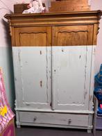 Biedermeier, in zacht blauw en origineel., Antiek en Kunst, Antiek | Meubels | Kasten, Ophalen