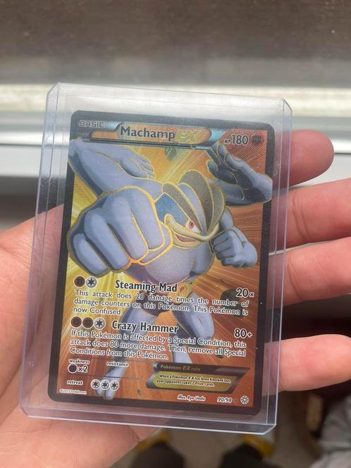 Machamp Ex 90/98, Hobby en Vrije tijd, Verzamelkaartspellen | Pokémon, Zo goed als nieuw, Foil, Ophalen of Verzenden
