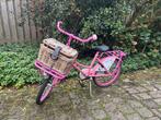 Meisjes omafiets roze, Fietsen en Brommers, Ophalen, Gebruikt, 16 inch